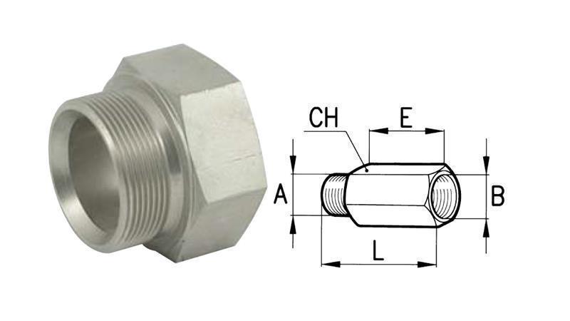 HYDRAULICKÝ ADAPTÉR PRODLOUŽENÝ MUŽ-FENA 3/4