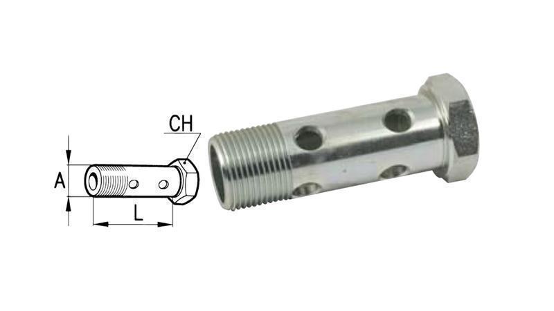 HYDRAULICKÝ DUTÝ ŠROUB DVOJITÝ M14x1.5