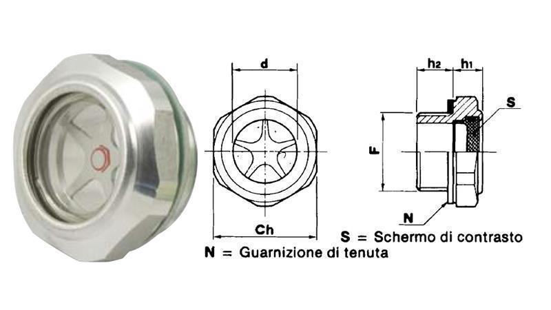 INDIKÁTOR ÚROVNĚ HYDRAULICKÉHO OLEJE S POINT AL 3/8