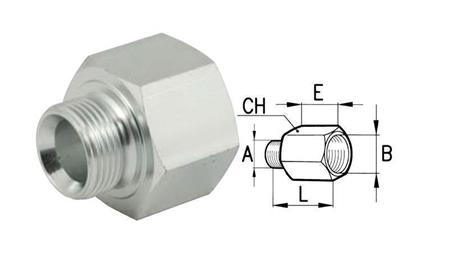 HYDRAULICKÝ ADAPTÉR MUŽ-MUŽ 3/8