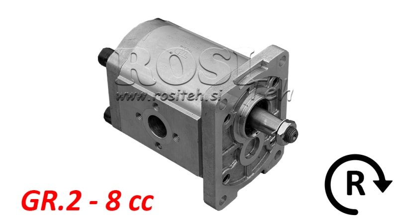 HYDRAULICKÁ PUMPA GR.2 8 CC PRAVÁ - FLANGE