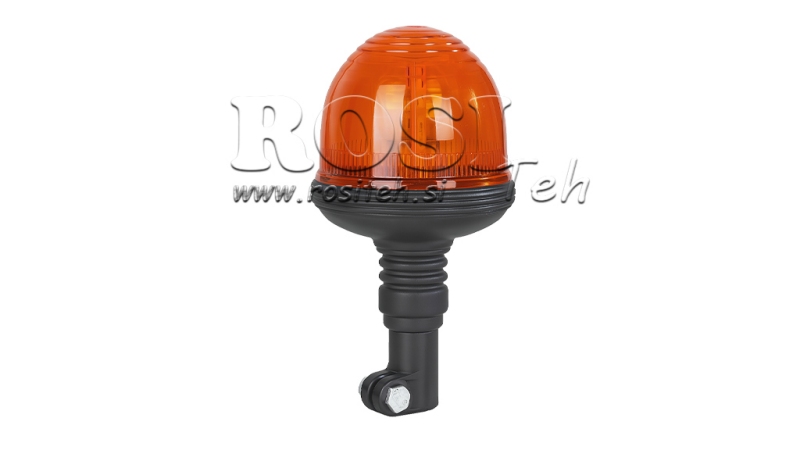 ROTATING LIGHT 12 V FLEXIBLE WITH POLYCARBONATE DOME