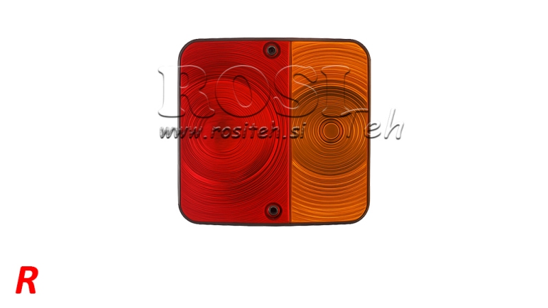 ZADNÍ ČTVERCOVÉ SVĚTLO 2 POZICE