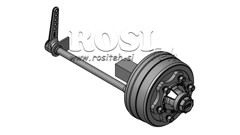 POLOOS S BRZDAMI 3.600 KG D.250 MM