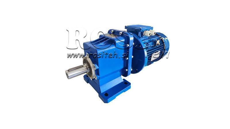 3Fázový 1.5kW-ELEKTRICKÝ MOTOR S ERC03 REDUKTOREM MS90 56rpm