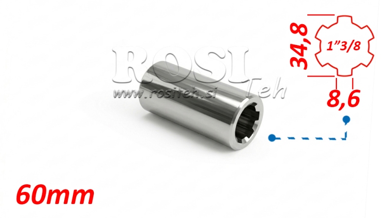 ZAPFWELLENADAPTER HÜLSE 1-3/8 (60 mm)
