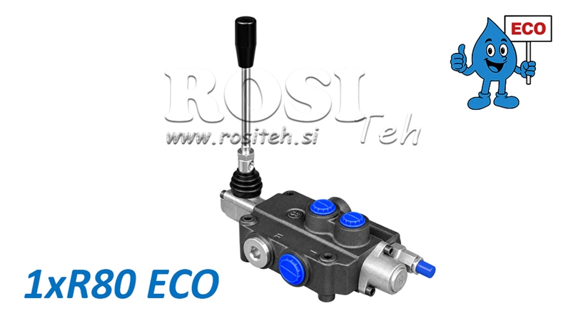HYDRAULICKÝ RUČNÍ VENTIL – 1-SEKČNÍ ROZVADĚČ 1xR80 ECO