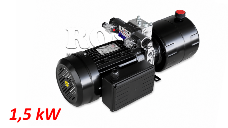 MINI HYDRAULISK POWER-PACK 230V AC (1.5 kW) - 5.8 cc - 8.2 lit/min - tank 6 lit