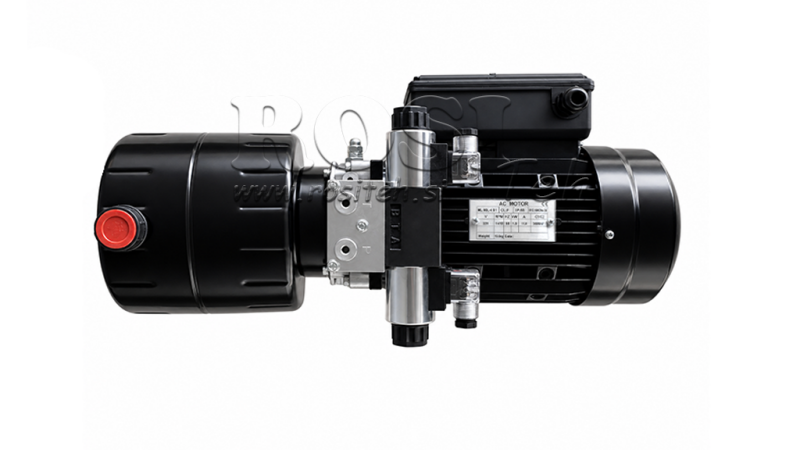 MINI HYDRAULISK POWER-PACK 230V AC (1.5 kW) - 5.8 cc - 8.2 lit/min - tank 6 lit