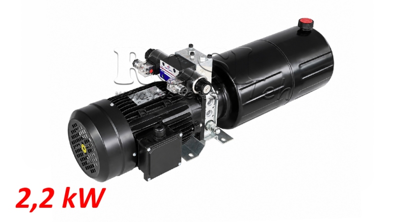 MINI HYDRAULICKÁ JEDNOTKA 380V AC (2.2 kW) - 8.0 cc - 11.2 lit/min - nádrž 12 lit