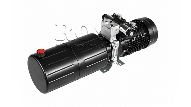 MINI HYDRAULICKÁ JEDNOTKA 380V AC (2.2 kW) - 8.0 cc - 11.2 lit/min - nádrž 12 lit