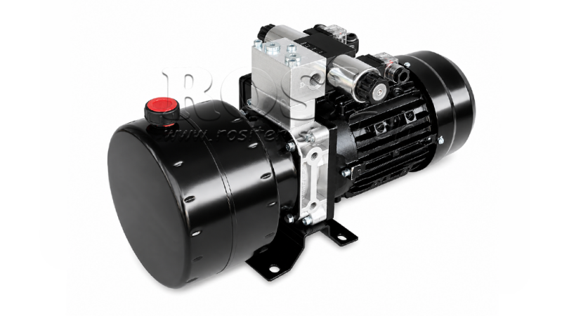 MINI HYDRAULICKÁ JEDNOTKA 230V AC (0.75 kW) - 3.7 cc - 5.2 lit/min - nádrž 4 lit