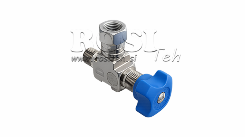 HYDRAULICKÝ VENTIL PRO MANOMETR 90°