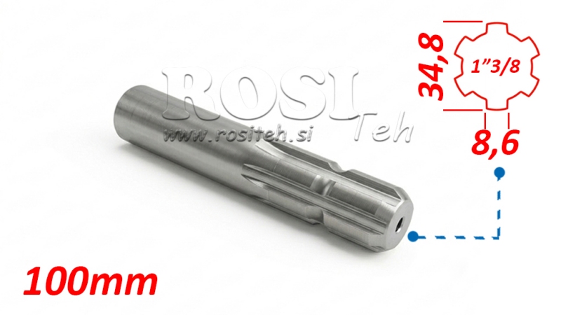 ZAPFWELLENADAPTER 1-3/8 STANDARD (100 mm)