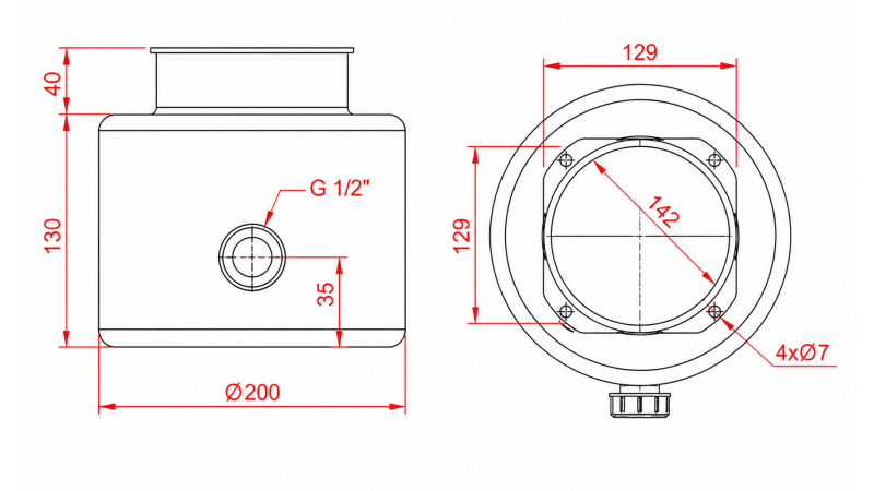 TANQUE DE METAL ROLL PP 4 LITROS HORIZONTAL-VERTICAL
