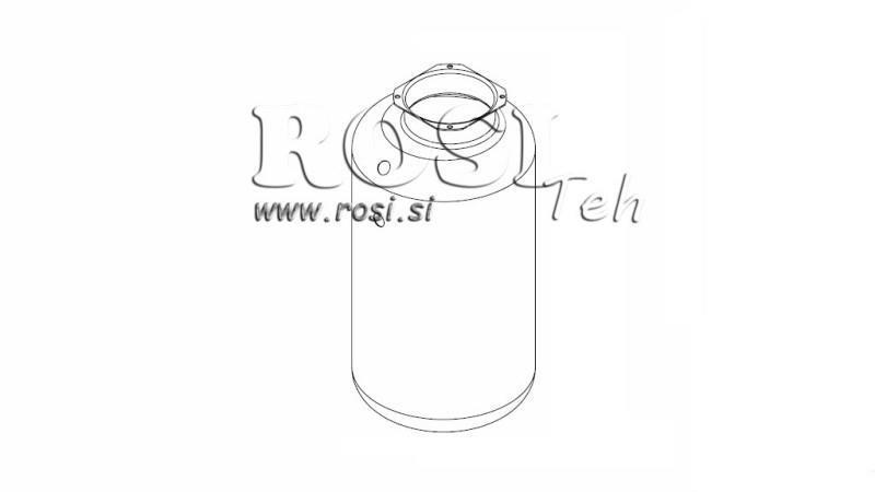 KOVOVÁ NÁDRŽ ROLLO PP 20 LITRŮ HORIZONTÁLNÍ-VERTIKÁLNÍ