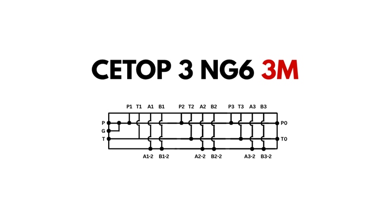 ZÁKLAD CETOP3 NG6 3M