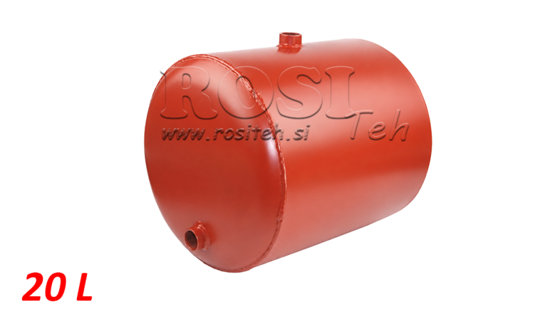 KOVOVÁ NÁDOBA 20 LITRŮ KULATÁ Φ 300MM - VÝŠKA 330MM