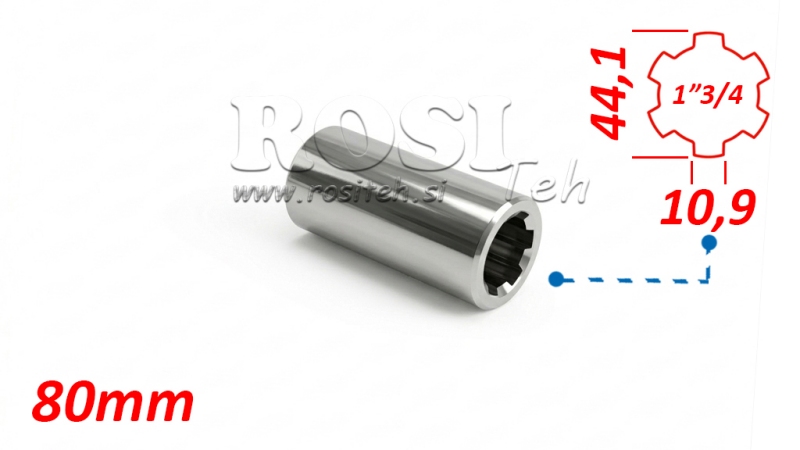 BUSH D'ADAPTATION P.T.O. 1 3/4 L=80