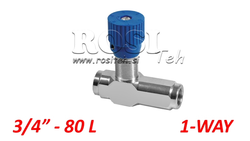 FLOW REGULATOR VRFU - DAMPING NON-RETURN VALVE 3/4