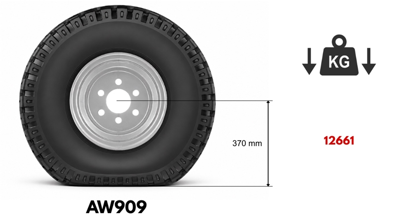 11,5/80-15,3 PNEUMATIKA AW909 (14 PR) S RÁFKEM 9,00 x 15,3