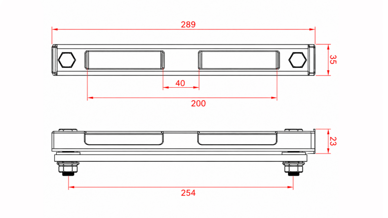 ESCALA DE MEDICIÓN DE TEMPERATURA EXTENDIDA M12 - 254MM