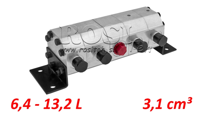 HYDRAULICKÝ PŘEVODOVÝ ROZDĚLOVAČ 4/1 (6.4-13.2LIT - MAX.240BAR) 3.1CC/SEG