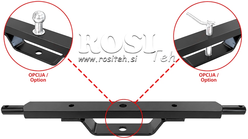 TRAKTOROVÝ HYDRAULICKÝ PŘEKLAD KATEGORIE 2 S MONTÁŽÍ (L-750MM)