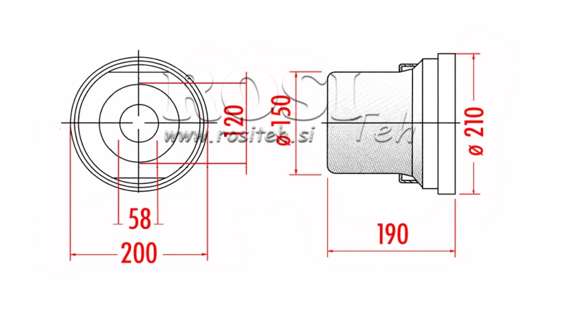 ZAPFWELLENSCHUTZ PVC 210x190x150