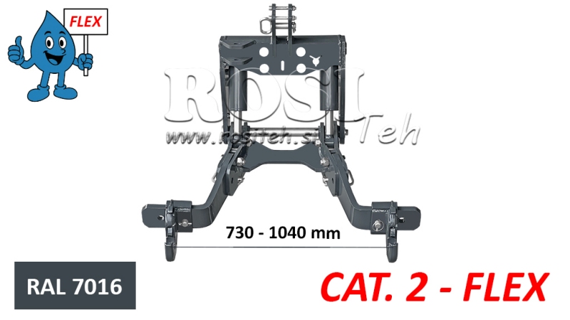 PŘEDNÍ HYDRAULIKA TRAKTORU FLEX 2KAT PRO TRAKTOR 1500KG