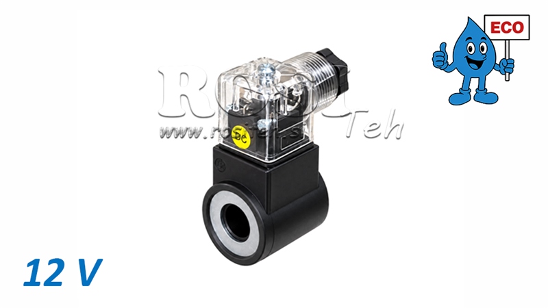 ELEKTROMAGNETICKÁ CÍVKA 12V PRO HYDRAULICKÝ ELEKTROMAGNETICKÝ VENTIL R80-EO ECO