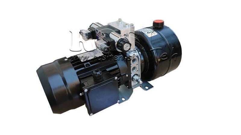 MINI HIDRAVLIČNI AGREGAT 380V AC (0,75 kW) 85 bar - 3,7 cc - 5,2 lit/min - tank 4 lit