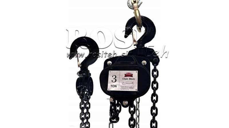 ŘETĚZOVÝ ZVEDÁK - VYTAHOVÁNÍ 3Ton x 3m