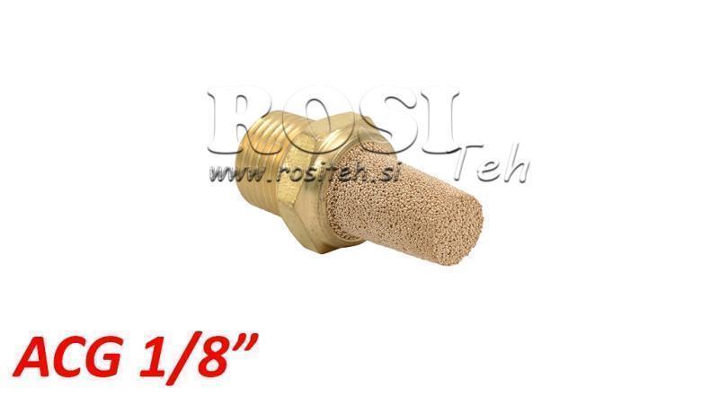 PNEUMATIC MUFFLER MADE OF BRASS ACG 018 HIGH