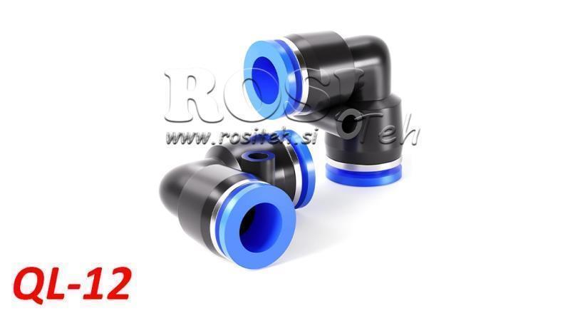 PNEUMATICKÝ ZÁVITOVÝ KONEKTOR TPA BEZ ZÁVITU QL-12