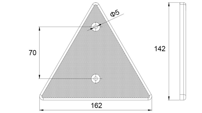 TRIKOTNI ODSEVNIK  (4kom)