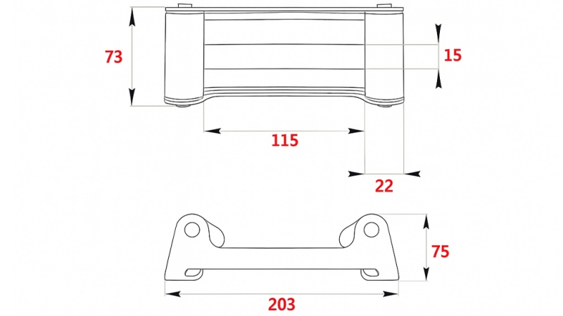 KOLÉBKOVÝ VEDENÍ PRO OCELOVÝ KABEL DWH 4500 HDL