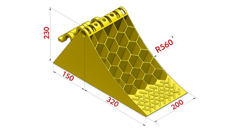 PLASTOVÝ KLÍN HOMOLOGOVANÝ DIN 76051/E53 6,500 KG