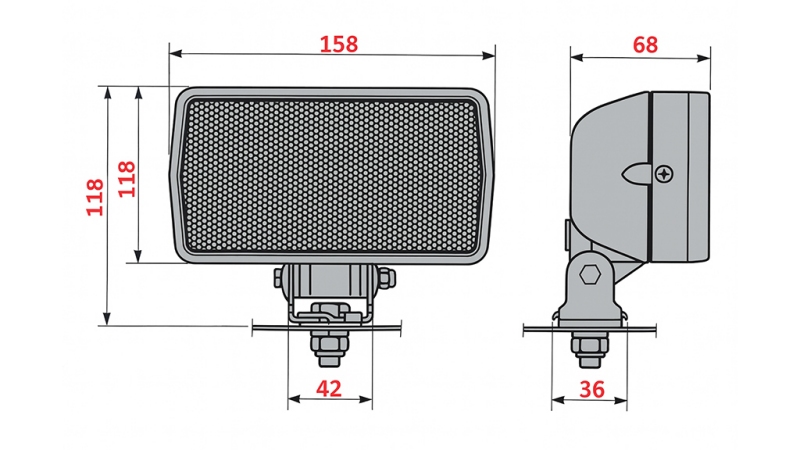 TRAKTORSKA DELOVNA LUČ COBO HALOGENSKA