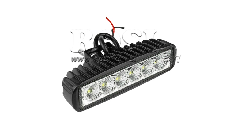 LED DELOVNA SVETILKA - LUČ 6 LED 18W 12V-24V