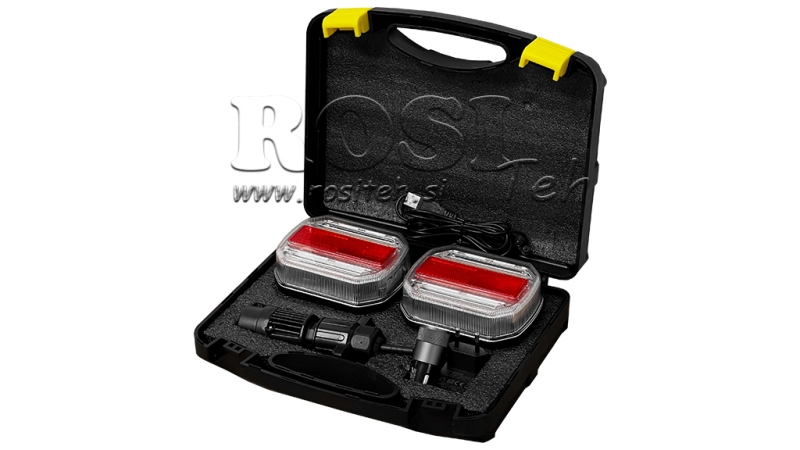 SADA LED MAGNETICKÉHO SVĚTLA - BEZDRÁTOVÉ 12/24V CANBUS