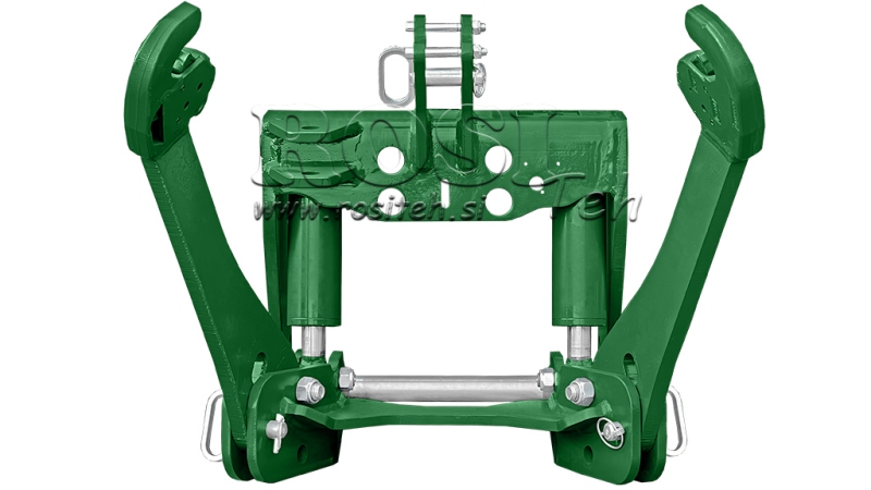 UNIVERSAL KIT FRONT HYDRAULICS 2KAT FOR TRACTOR 1500KG - GREEN (RAL 6001)