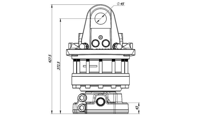 HYDRAULICKÝ ROTÁTOR 12000/6000 KG S FLANŠÍ