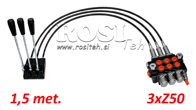 KIT 3xZ50 + JOYSTICK 1 POZICE L1500