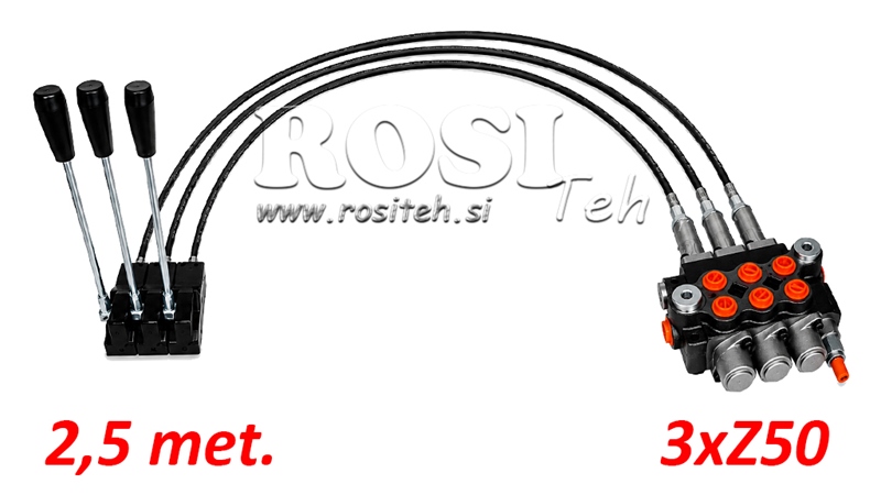 KIT 3xZ80 + JOYSTICK 1 POZICE L2500