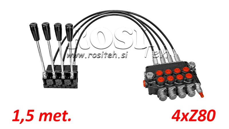 KIT 4xZ80 + JOYSTICK 1 POZICE L1500