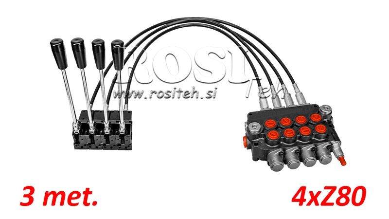 KIT 4xZ80 + JOYSTICK 1 POZICE L3000