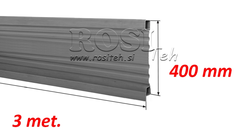 BOČNÍ PANEL PRO SKLÁPACÍ PŘÍVĚS 3 MET. - VÝŠKA 400 MM
