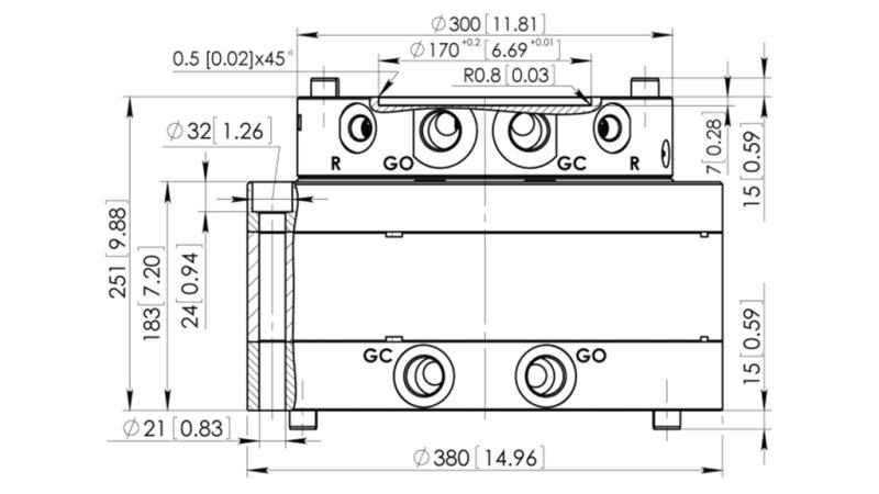 HYDRAULICKÝ ROTÁTOR CPR15-01 55000/15000 KG