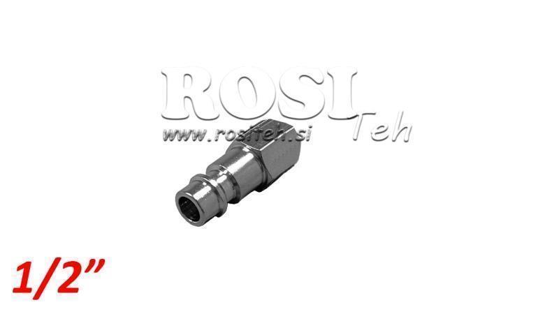 PNEUMATICKÝ RYCHLOUPÍNACÍ KONEKTOR MUŽSKÝ VNITŘNÍ ZÁVIT G012 - DN7.2